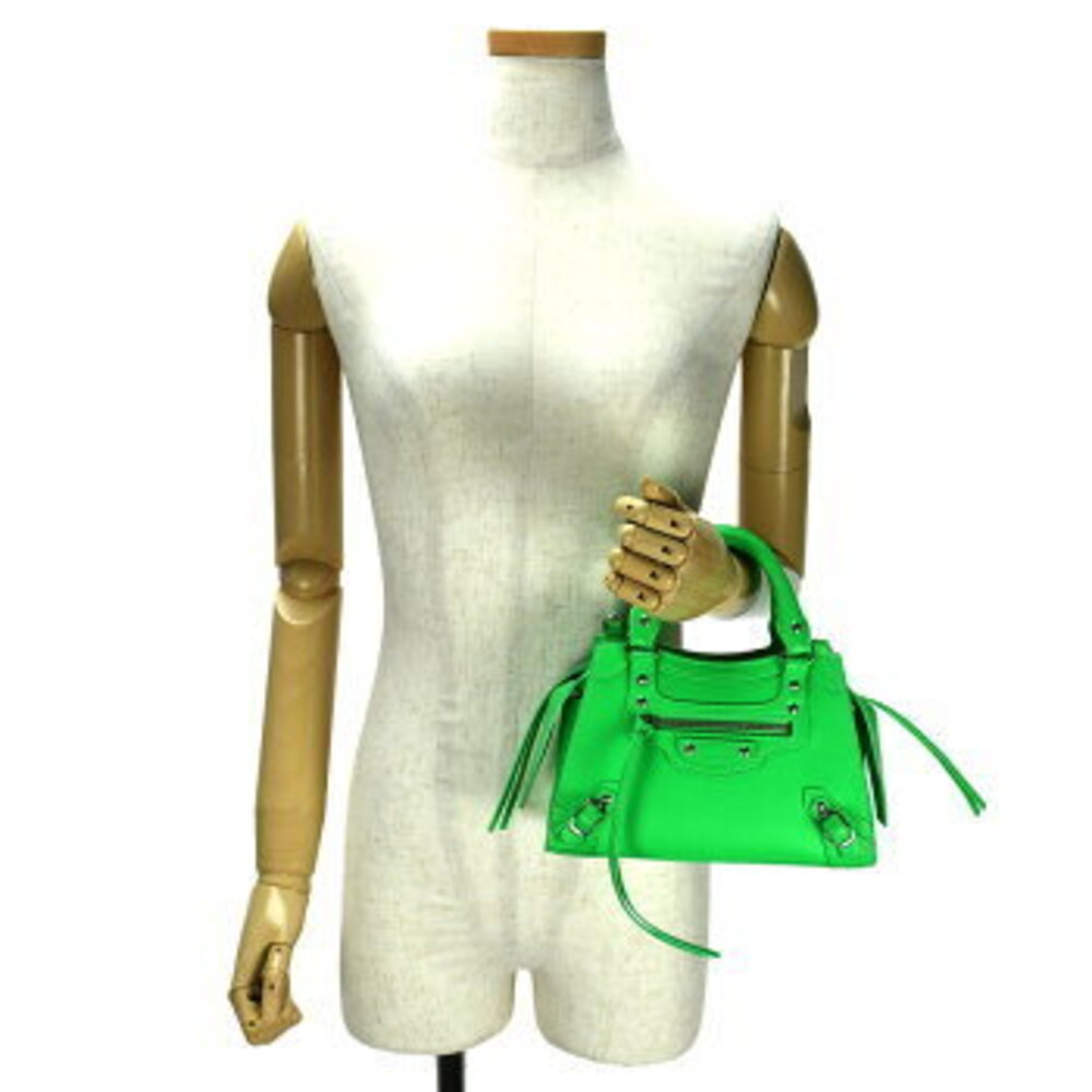 Balenciaga Neo Classic City Green Neogreen Leather Handbag Shoulder Bag - Picture 9 of 10